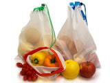 Eco Friendly Reusable Produce Bags With Drawstring - Set of 12